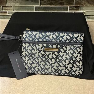 Tommy Hilfiger Monogram Wristlet